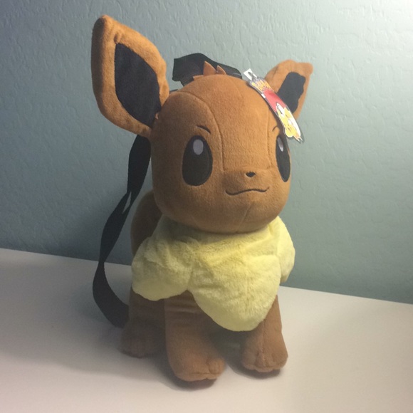POKÉMON EEVEE PLUSH TOY/ BACKPACK - Picture 2 of 6